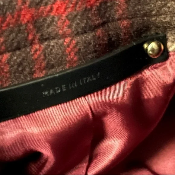 Paul Smith brown plaid checked coat, men’s size 40 - Picture 9 of 13